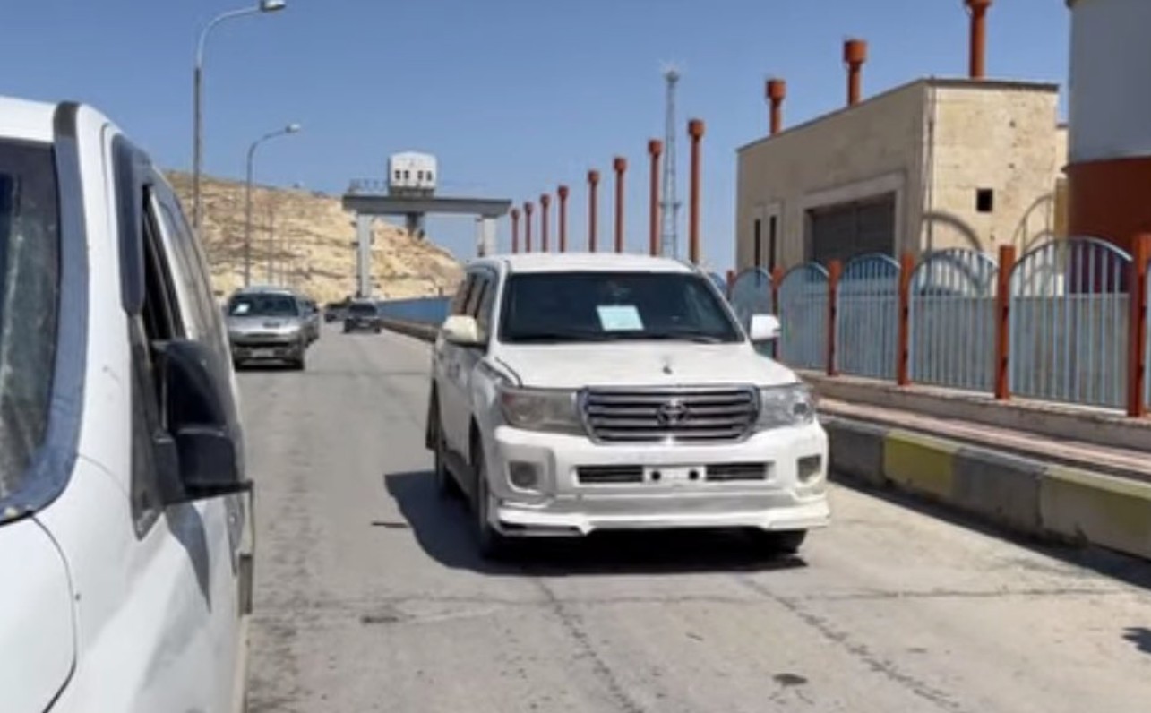 الأمن العام السوري يدخل سد تشرين، (وسائل التواصل الاجتماعي) 