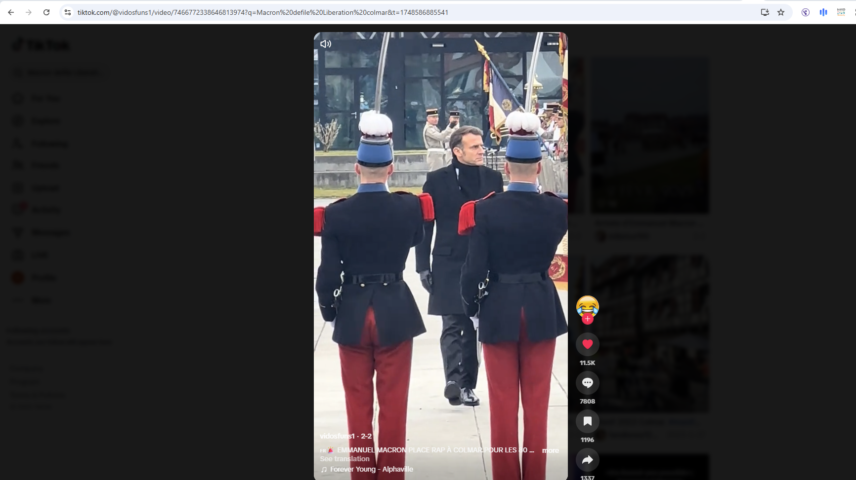 لقطة من الفيديو المنشور في حساب vidosfuns1 في تيك توك، في 2 شباط 2025