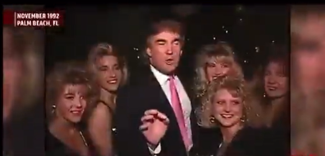 ترامب مشاركا في احدى حفلات الجزيرة (انترنت)