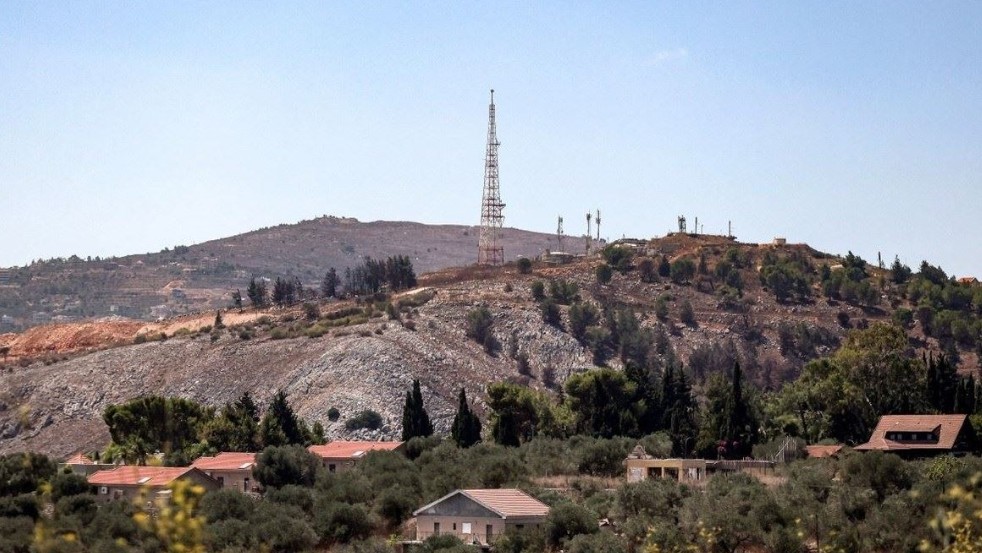 موقع المطلّة الإسرائيلي الحدودي (أ ف ب).