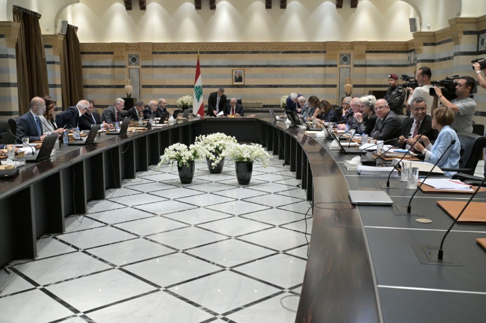 جلسة لمجلس الوزراء في السراي (تصوير: نبيل اسماعيل)