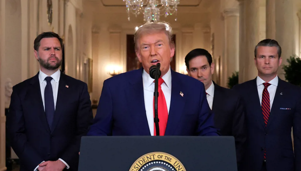 ترامب: تم القضاء كلياً على المنشآت النووية الإيرانية الثلاث