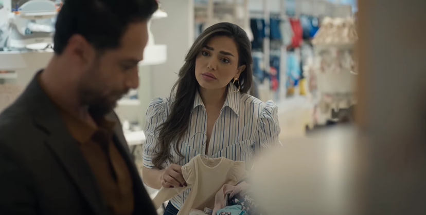 سعيد سرحان ورشا بلال في مسلسل خطيئة أخيرة (الصورة من أحد المشاهد)