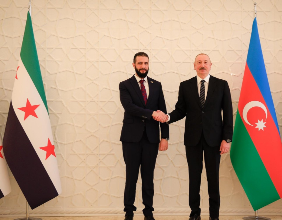 أحمد الشرع وإلهام علييف (سانا).