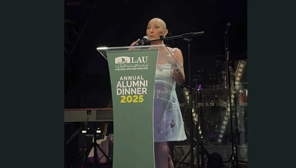 جامعة الـLAU تُكرّم هبة يزبك بجائزة التقدير لعام 2025 لإنجازاتها في العمل الإنساني والمواطنة العالمية