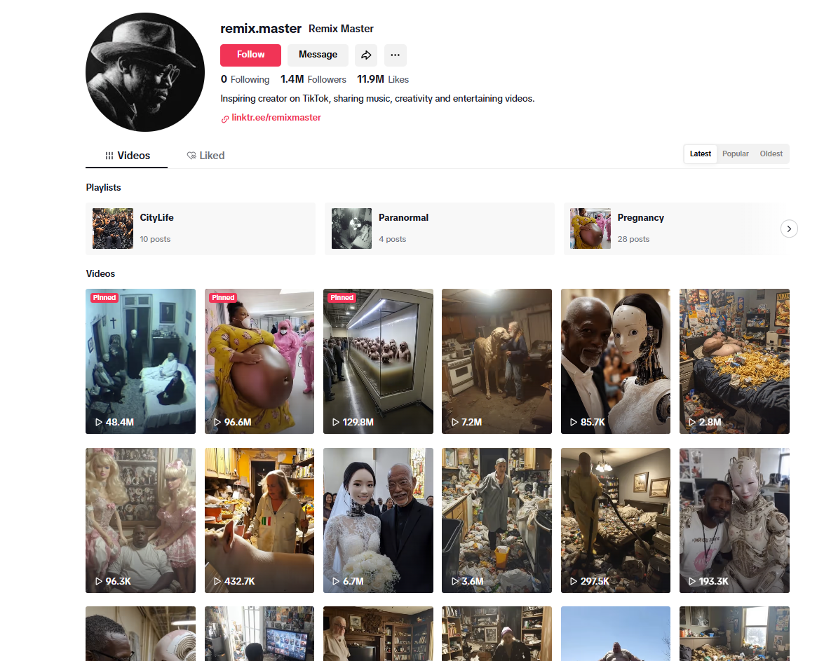 لقطة للحساب في تيك توك