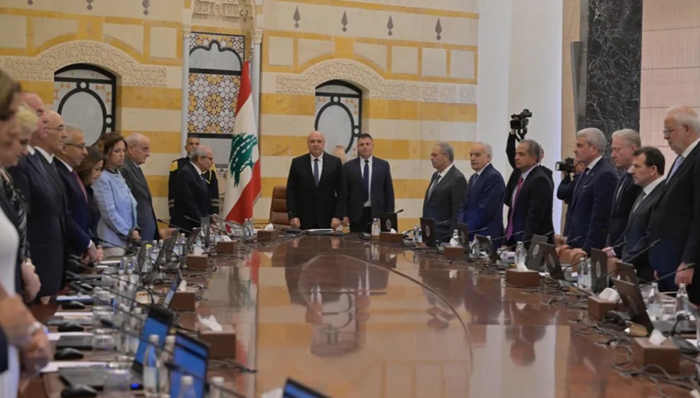 جلسة الحكومة التي ناقشت بند حصرية السلاح. (نبيل اسماعيل)