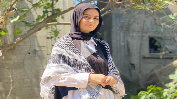 الناشطة إيمان اللولو في غزة (مواقع)