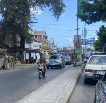 صورة لانتشار الجيش اللبناني في صور (إكس).