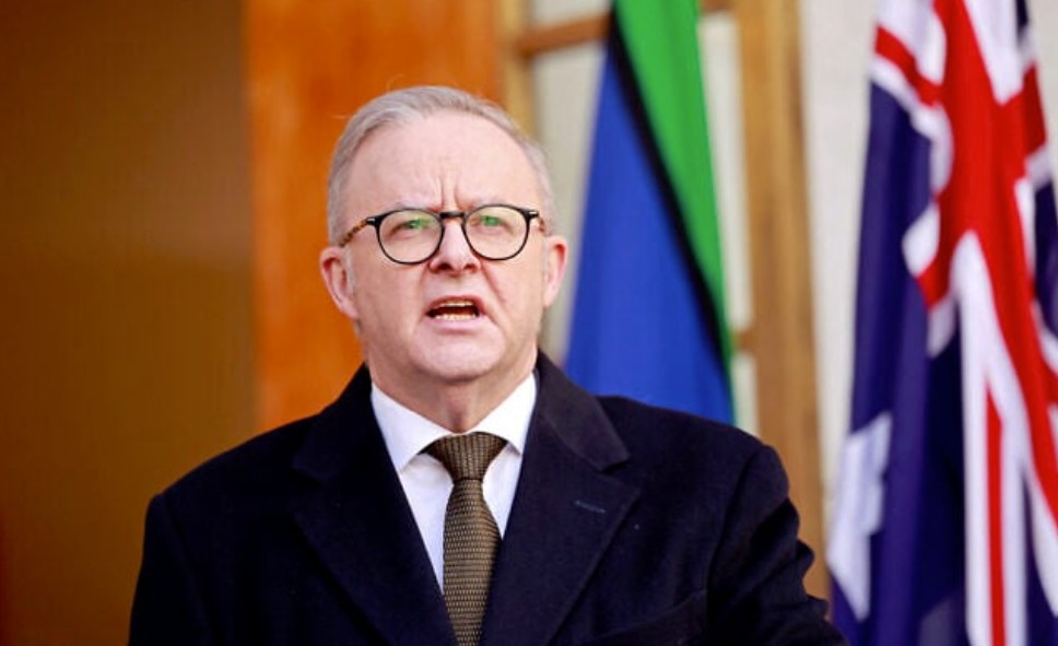 رئيس الوزراء الأسترالي أنتوني ألبانيزي (أ ف ب).