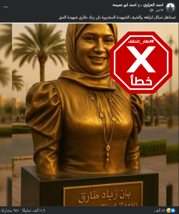 الصورة المتناقلة بالمزاعم الخاطئة (فايسبوك)