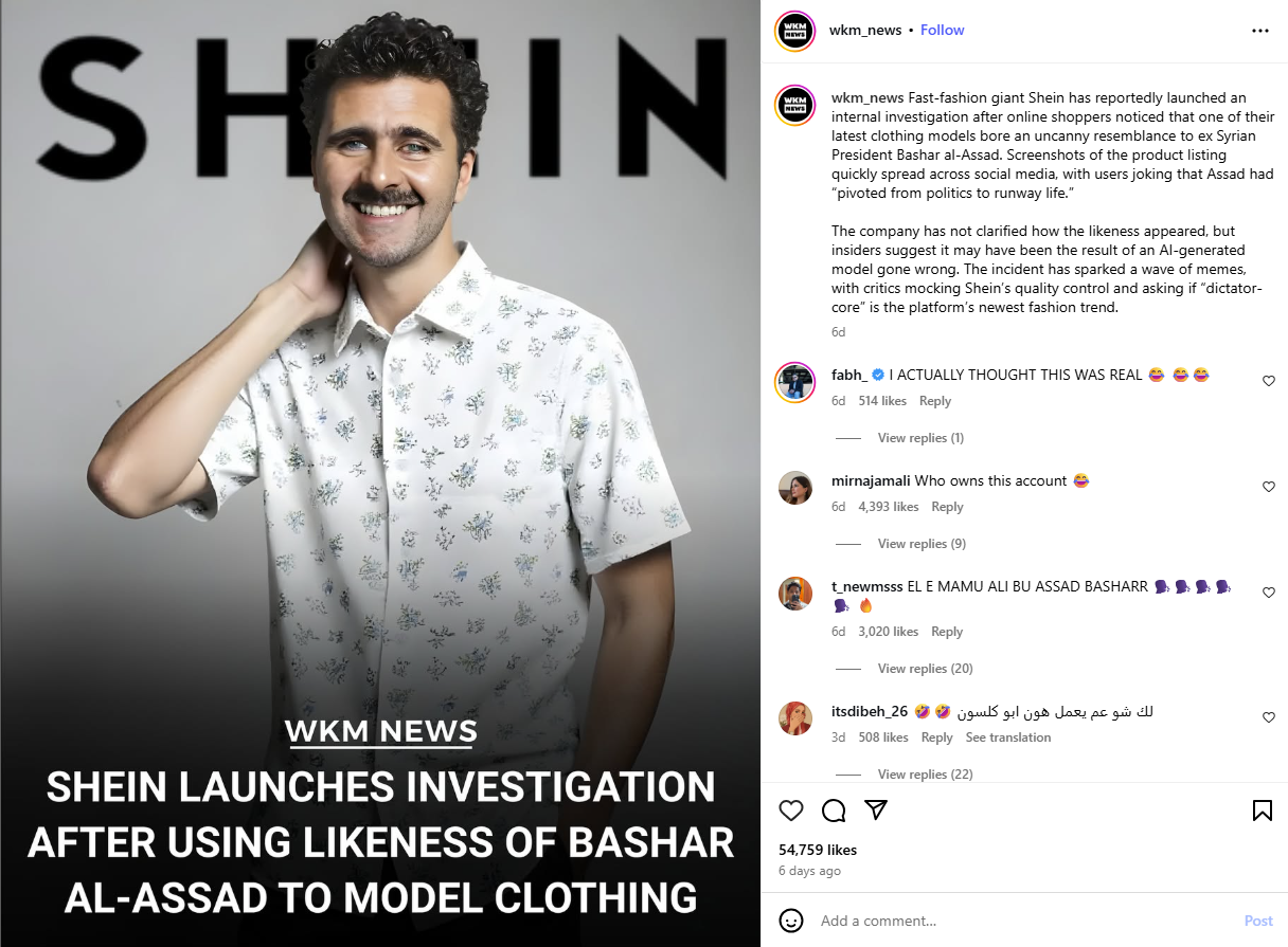 الخبر منشور في حساب WKM NEWS في انستغرام في 4 ايلول 2025