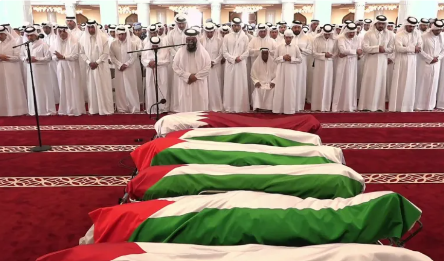 تشييع ضحايا الهجوم الاسرائيلي في قطر (مواقع)