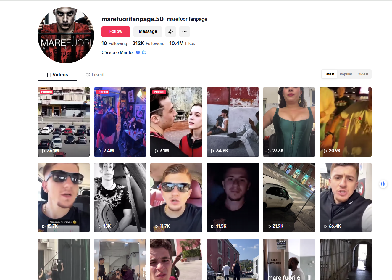 لقطة للحساب في تيك توك