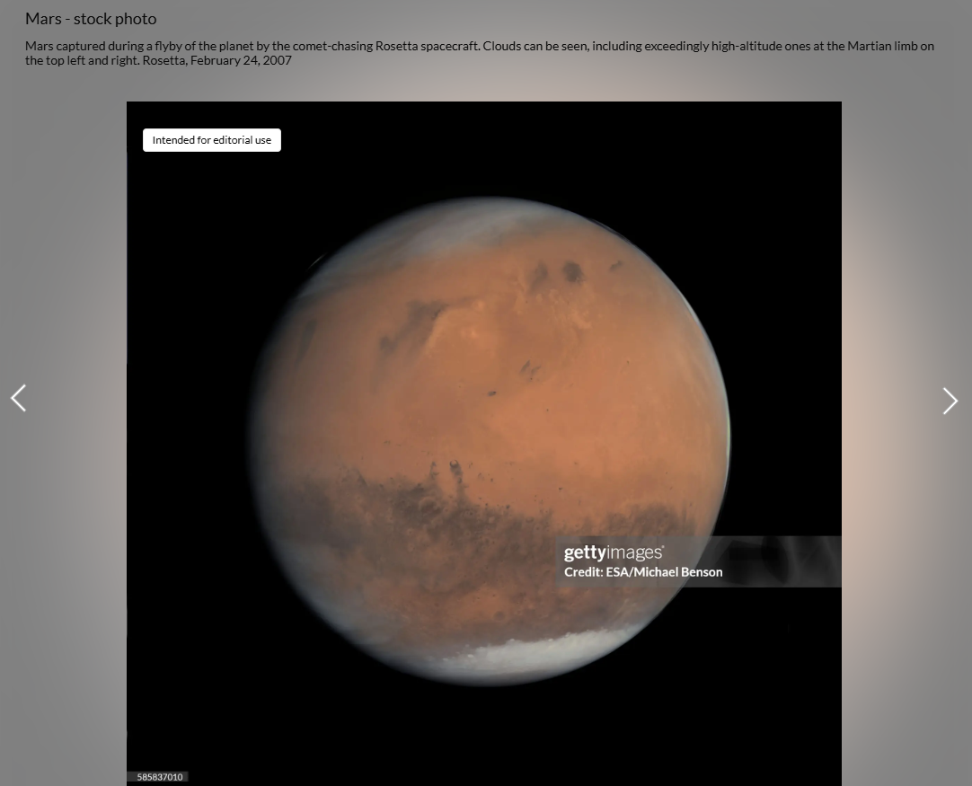 صورة للمريخ نشرها حساب NASA Hubble Space Telescope في فليكر 