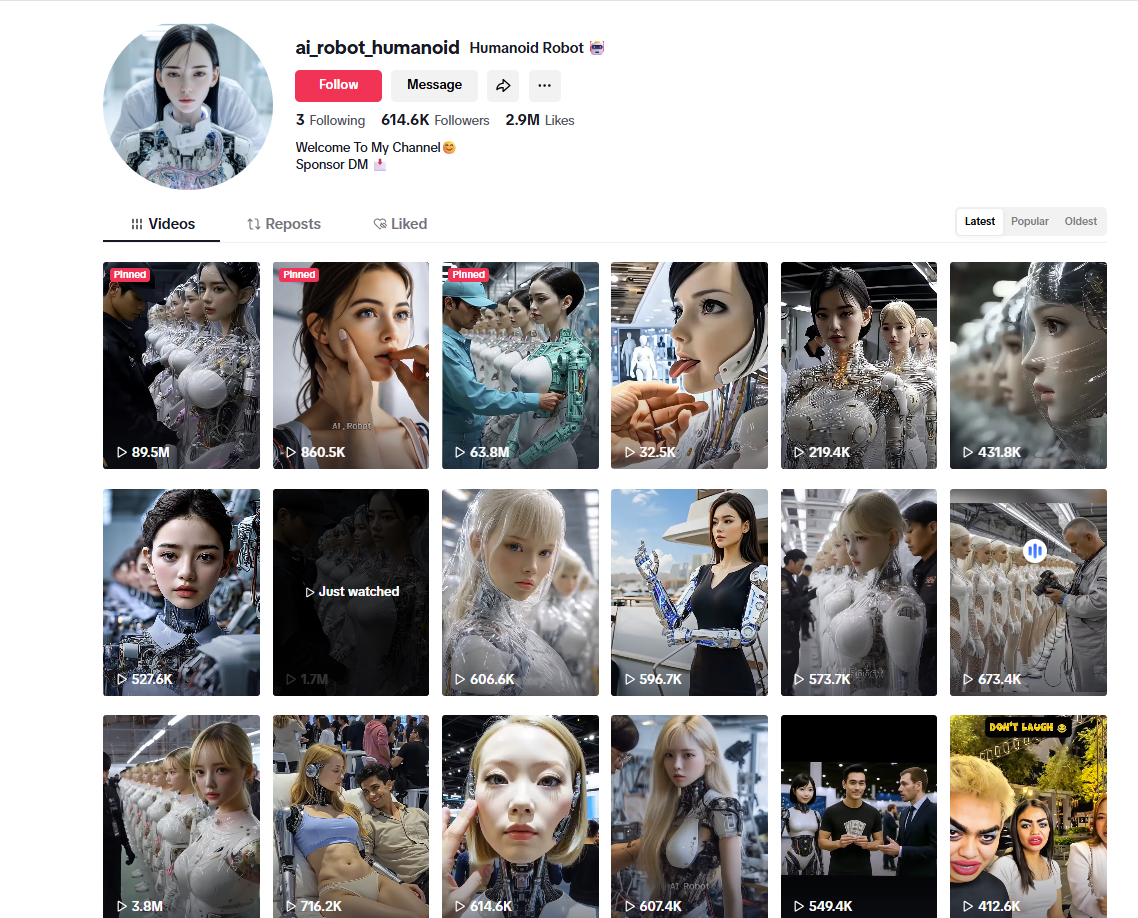 لقطة لحساب ai_robot_humanoid@ في تيك توك