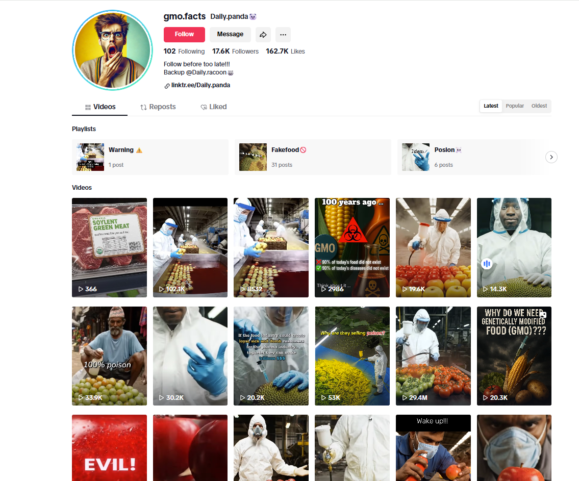 لقطة للحساب في تيك توك