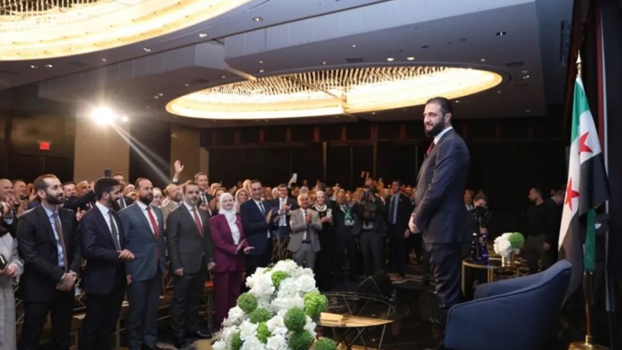 لقاء الشرع والجالية السورية في نيويورك (سانا).