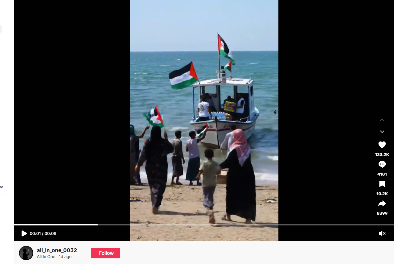 لقطة من الفيديو الذي نشره حساب all_in_one_0032 في تيك توك في 1 ت1 2025