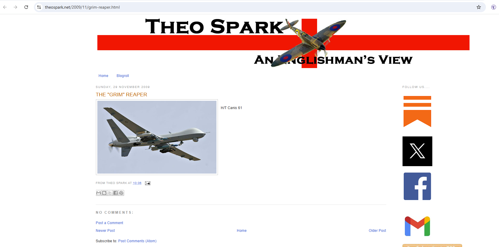 الصورة منشورة في موقع theospark في 29 تشرين الثاني 2009