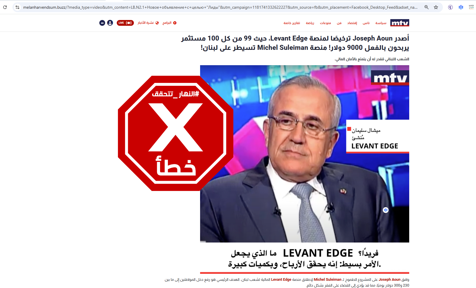 الصفحة الزائفة 