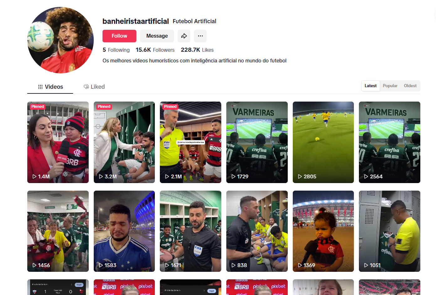 لقطة لحساب banheiristaartificial في تيك توك