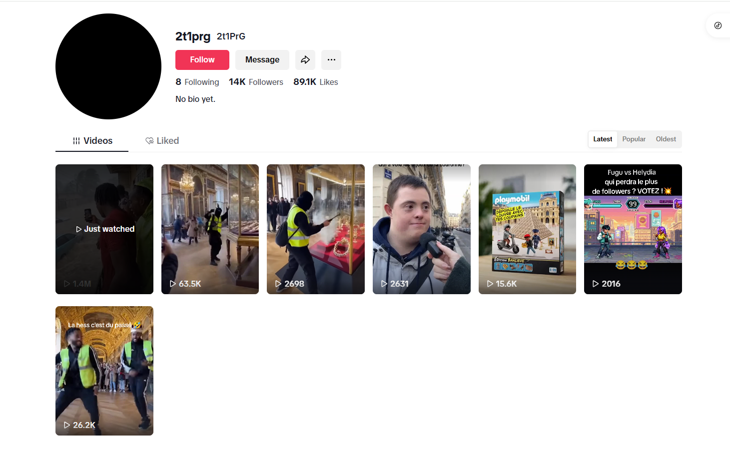 لقطة لحساب 2t1prg في تيك توك