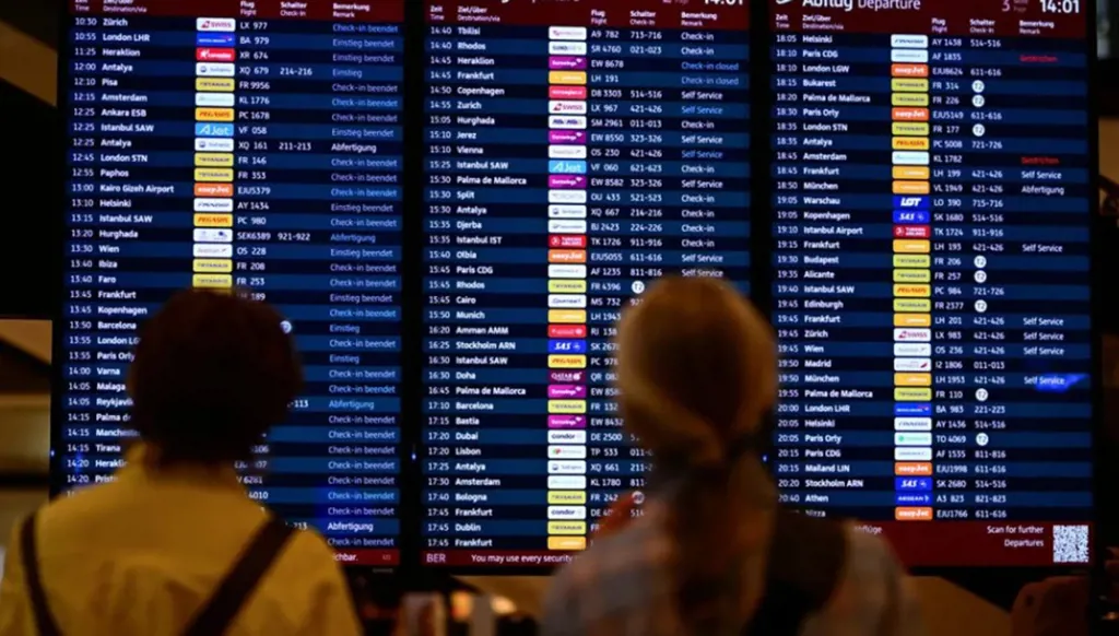 تعليق حركة الطيران موقتاً في مطار برلين