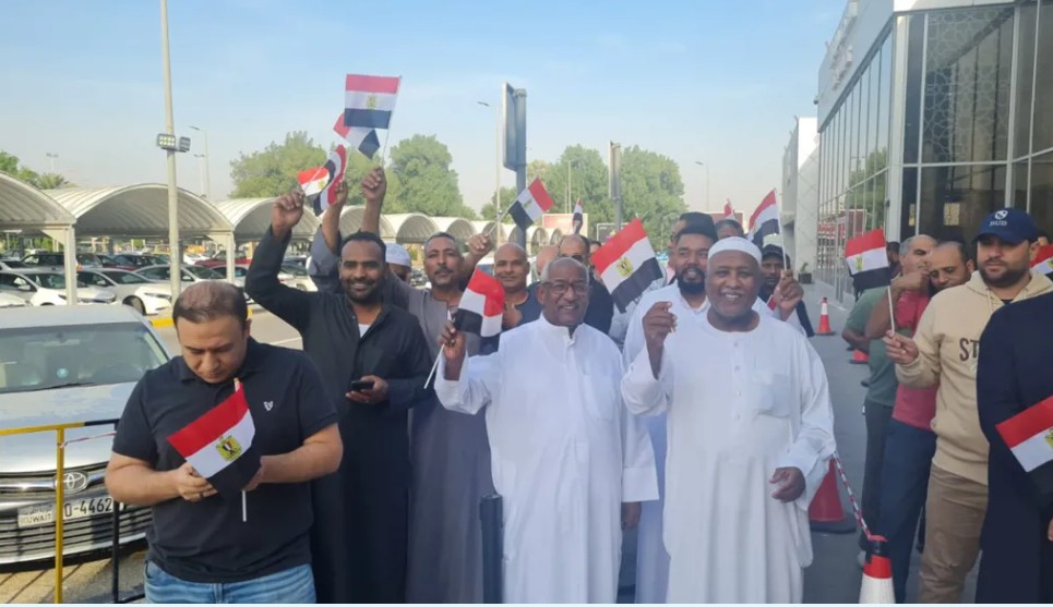 ناخبون مصريون في الكويت. (فايسبوك)