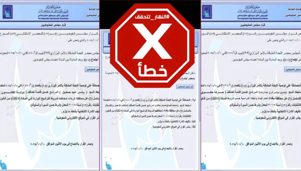 ما حقيقة استبعاد السوداني والمالكي ومؤنس من الانتخابات البرلمانية العراقية؟ النهار تتحقق FactCheck