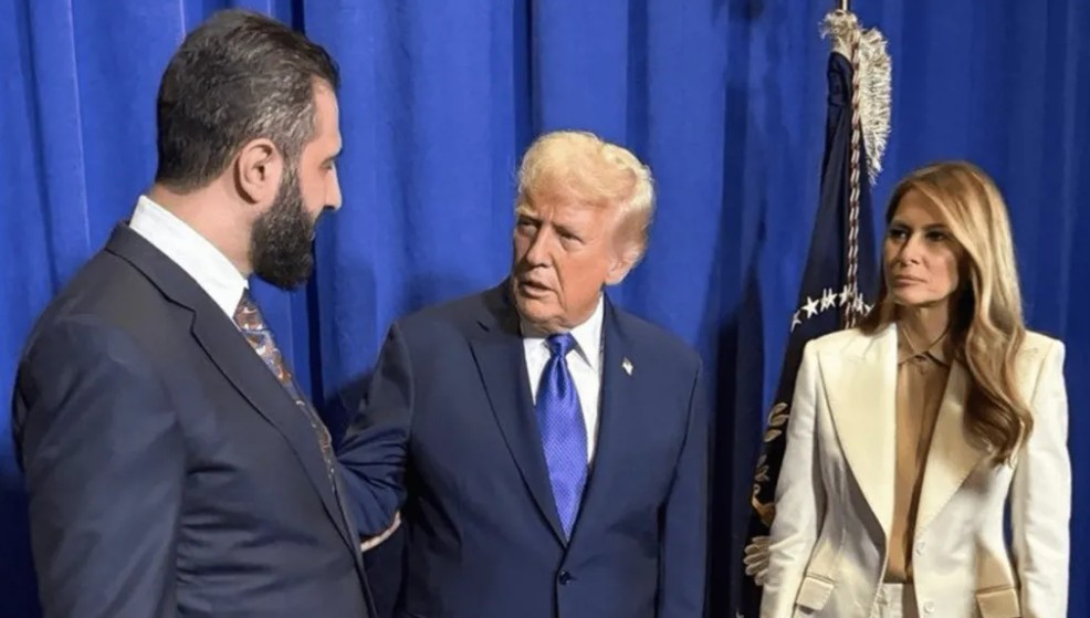 الشرع وترامب في نيويورك، 25 سبتمبر 2025 (رئاسة الجمهورية السورية)