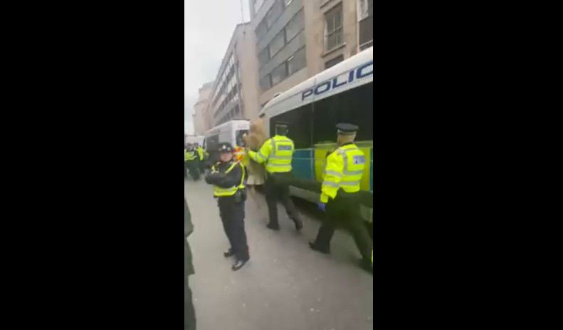 شرطة لندن تعتقل دمية (اكس)