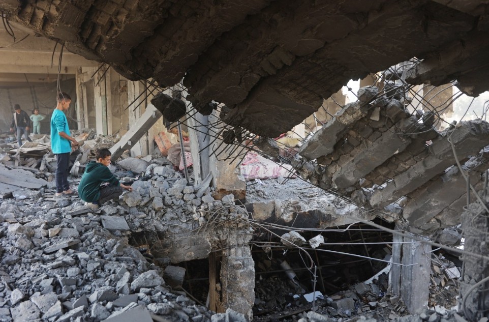 دمار في غزة (أ ف ب)