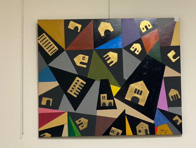 بيوت بيروت بريشة جورج مطر