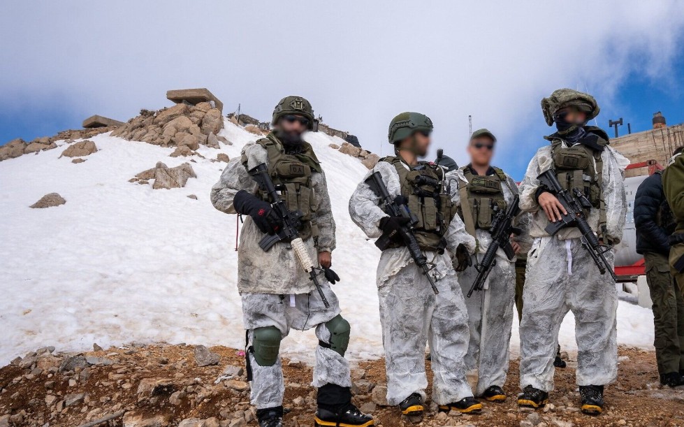 عناصر من الجيش الإسرائيلي في جبل الشيخ (اكس).