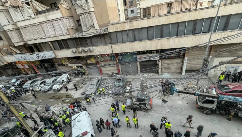 الشقة المستهدفة لاغتيال الطبطبائي. (أ ف ب)