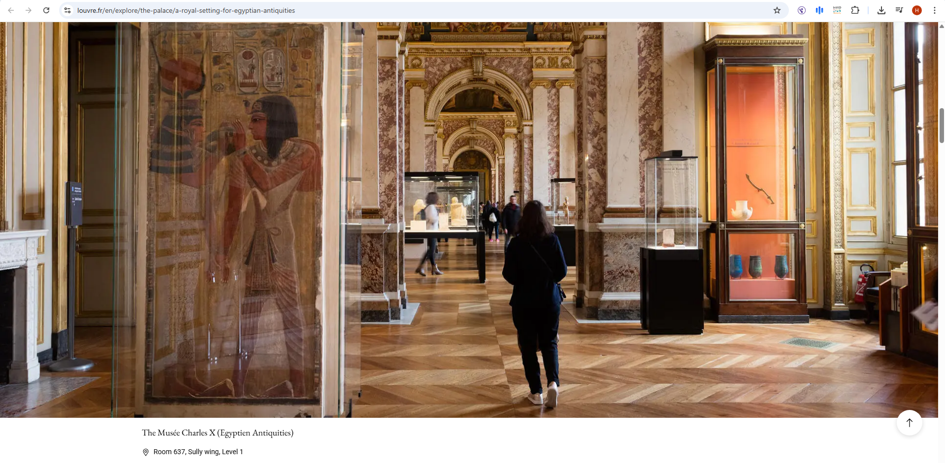 صورة ملتقطة في متحف شارل العاشر -الآثار المصرية (متحف اللوفر) 