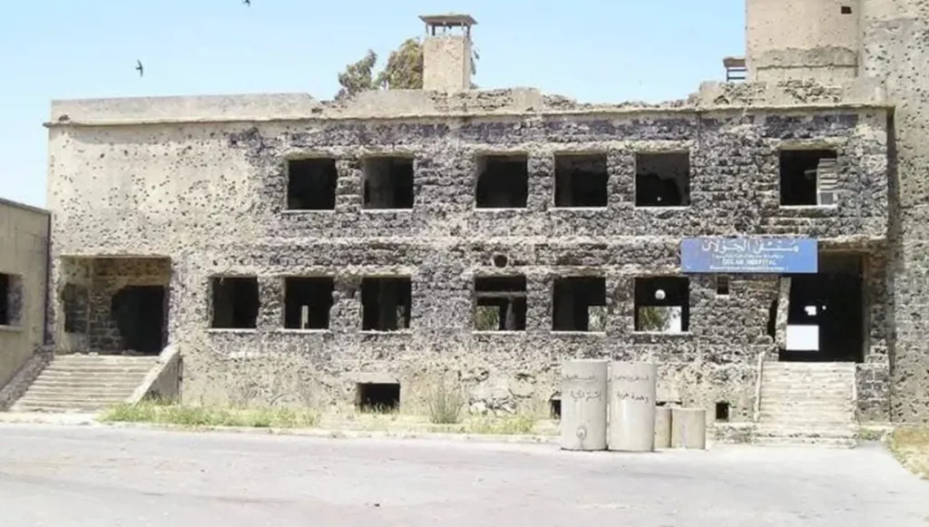Israeli forces demolish historic Golan Hospital in Quneitra amid military movements