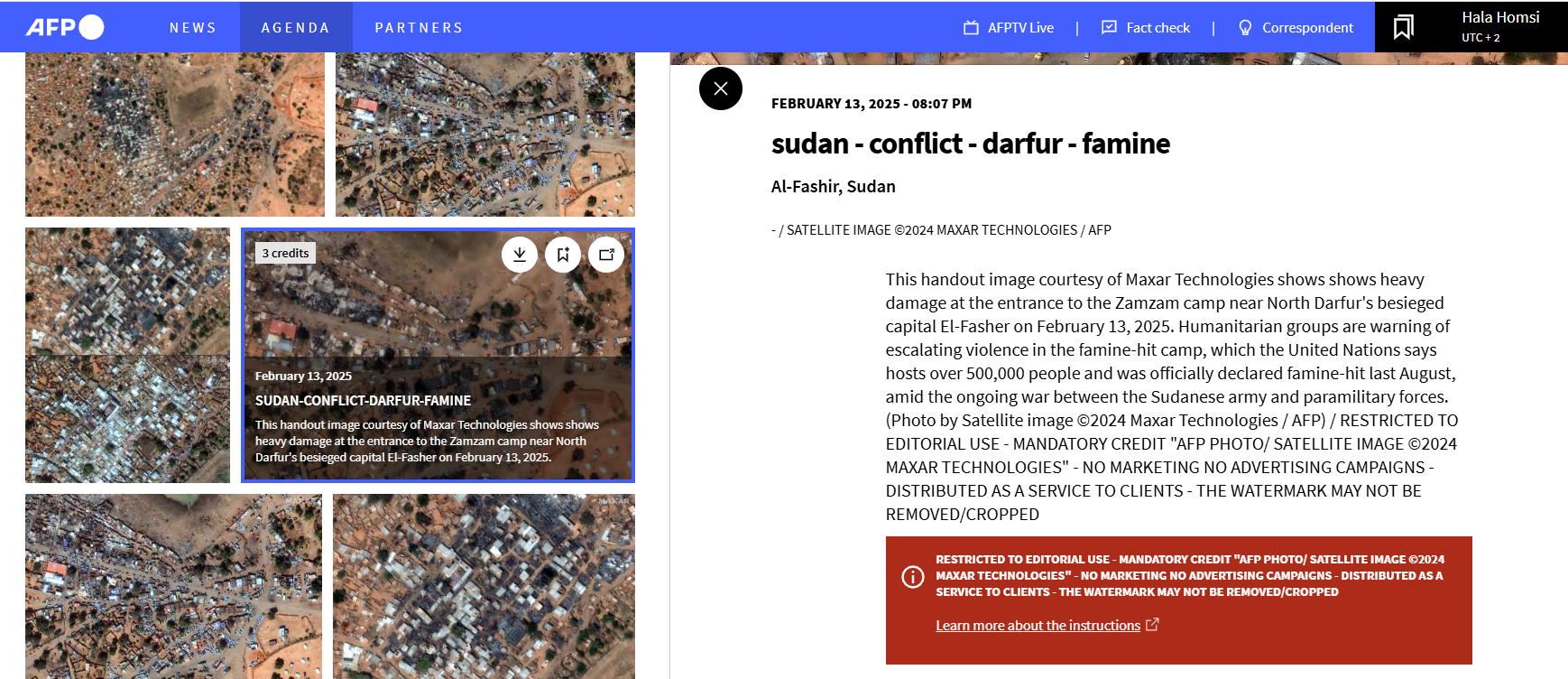  الصورة مؤرشفة في موقع وكالة فرانس برس، في 13 شباط 2025 