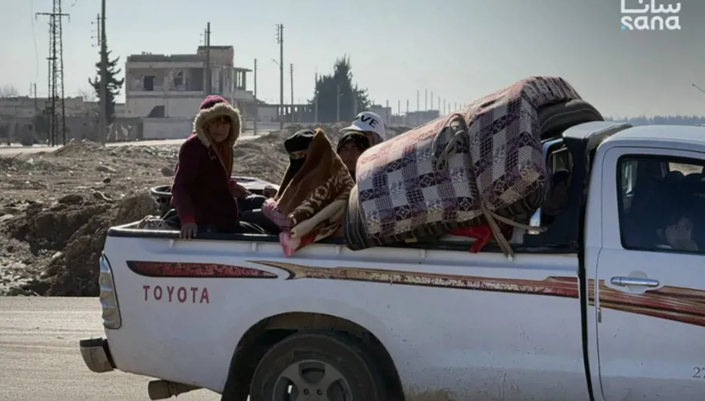 Syrian Army urges SDF members to defect as civilians flee through dangerous routes