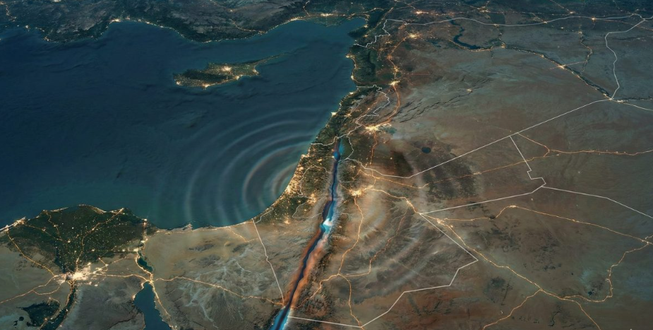 مناطق الصدوع الجيولوجية في لبنان وسوريا