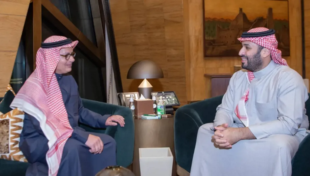 بن سلمان يستقبل عمر ياغي ويهنئه بنوبل للكيمياء 2025