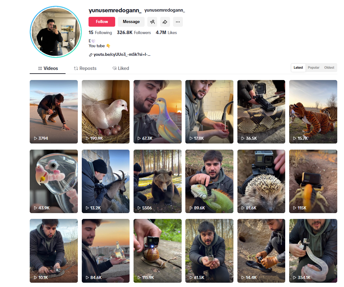 لقطة لحساب _yunusemredogann@ في تيك توك