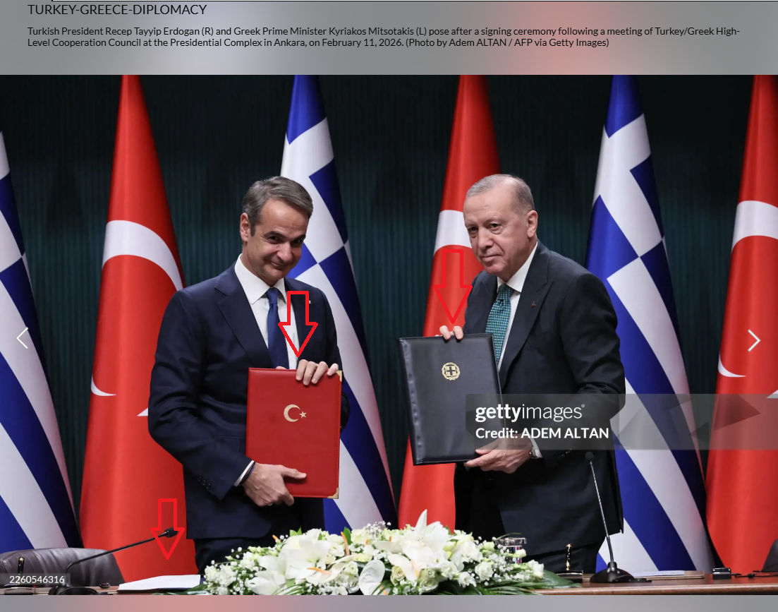 صورة للمؤتمر الصحافي نشرتها وكالة غيتي ايماجيز في 11 شباط 2026