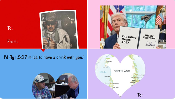 بطاقات رقمية نشرها البيت الأبيض (إكس)