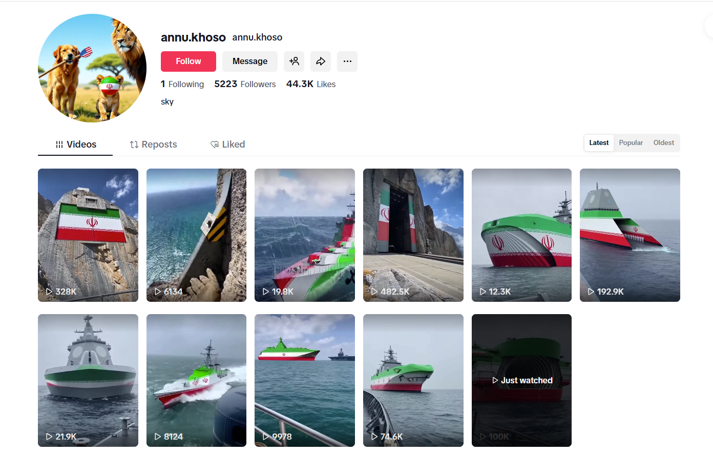 لقطة لحساب annu.khoso@ في تيك توك