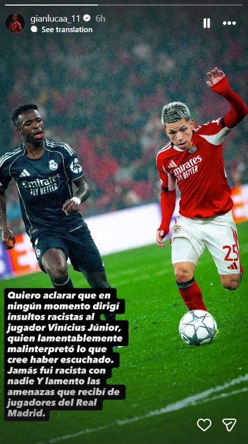 رسالة بريستياني. (إنستغرام)