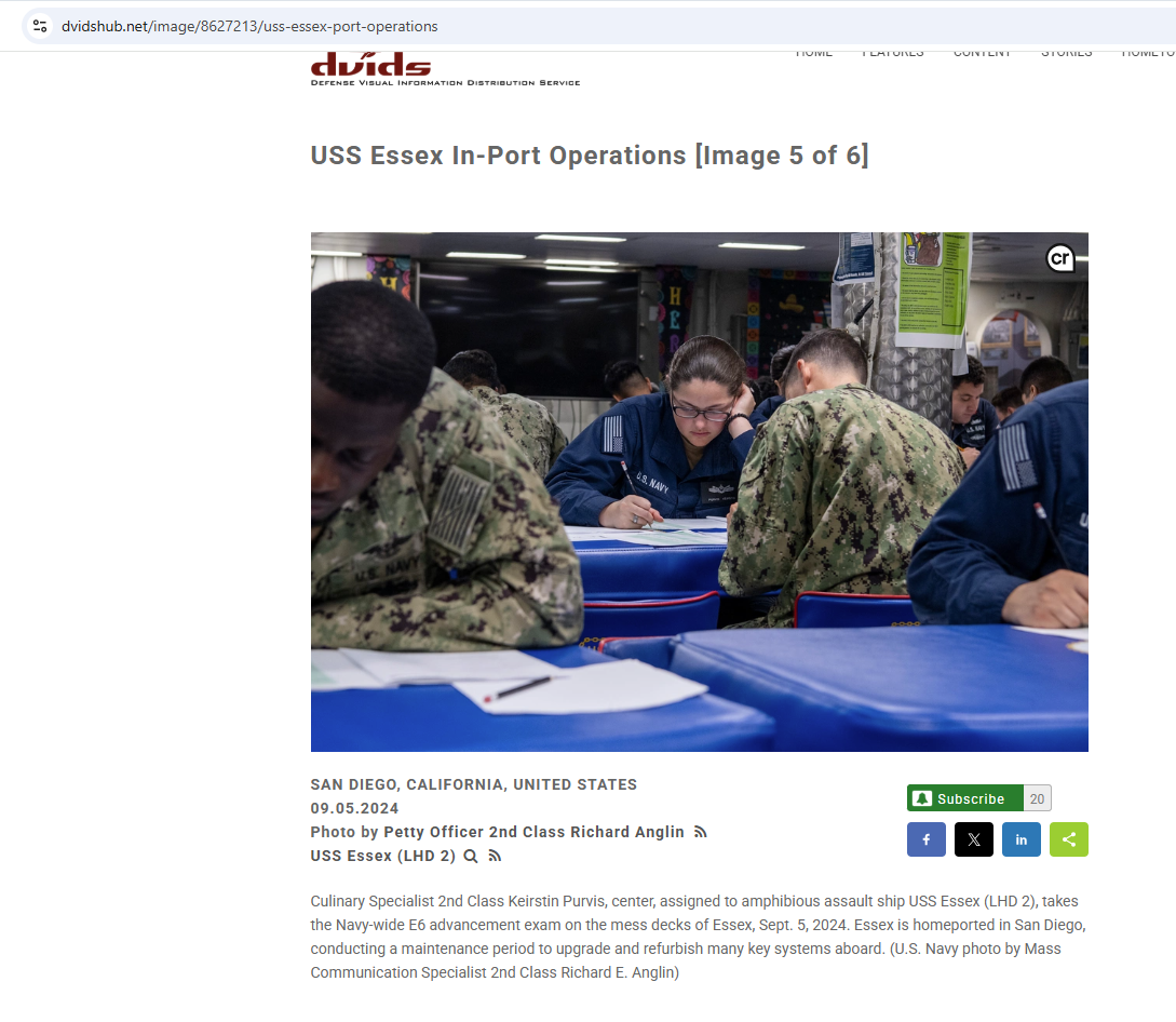 صورة لبورفيس نشرها موقع DVIDS في 5 ايلول 2024