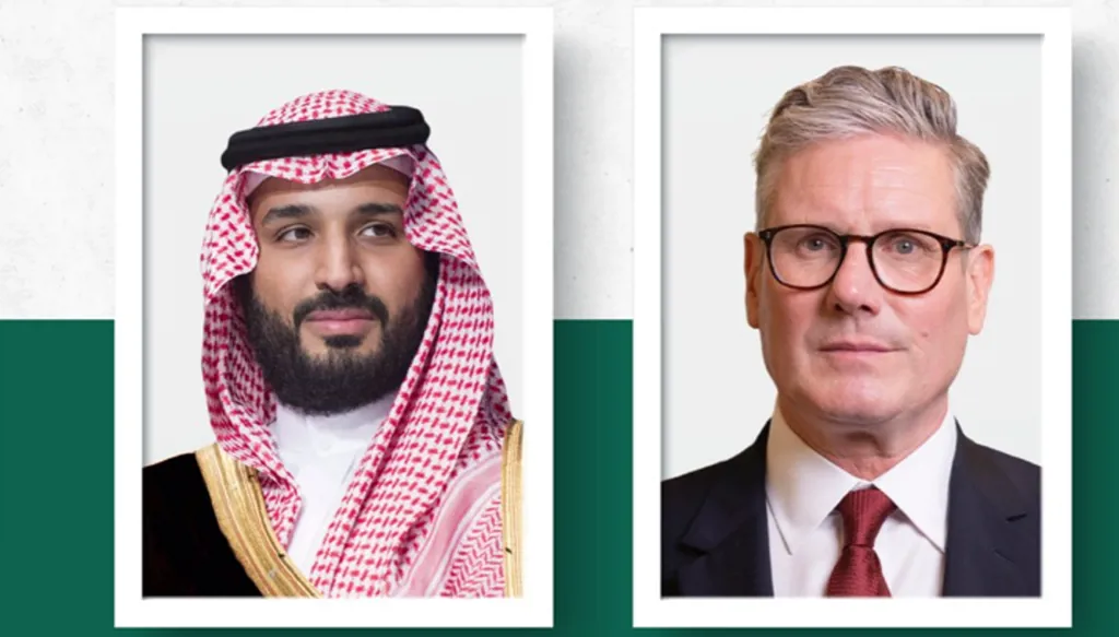 ولي العهد السعودي يتلقى اتصالاً من رئيس الوزراء البريطاني