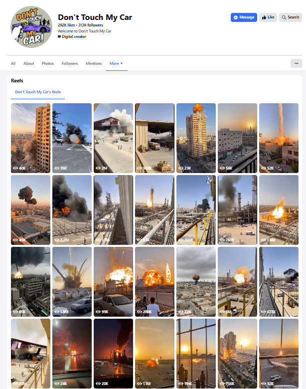 فيديوات منشورة في حساب Don’t Touch My Car
